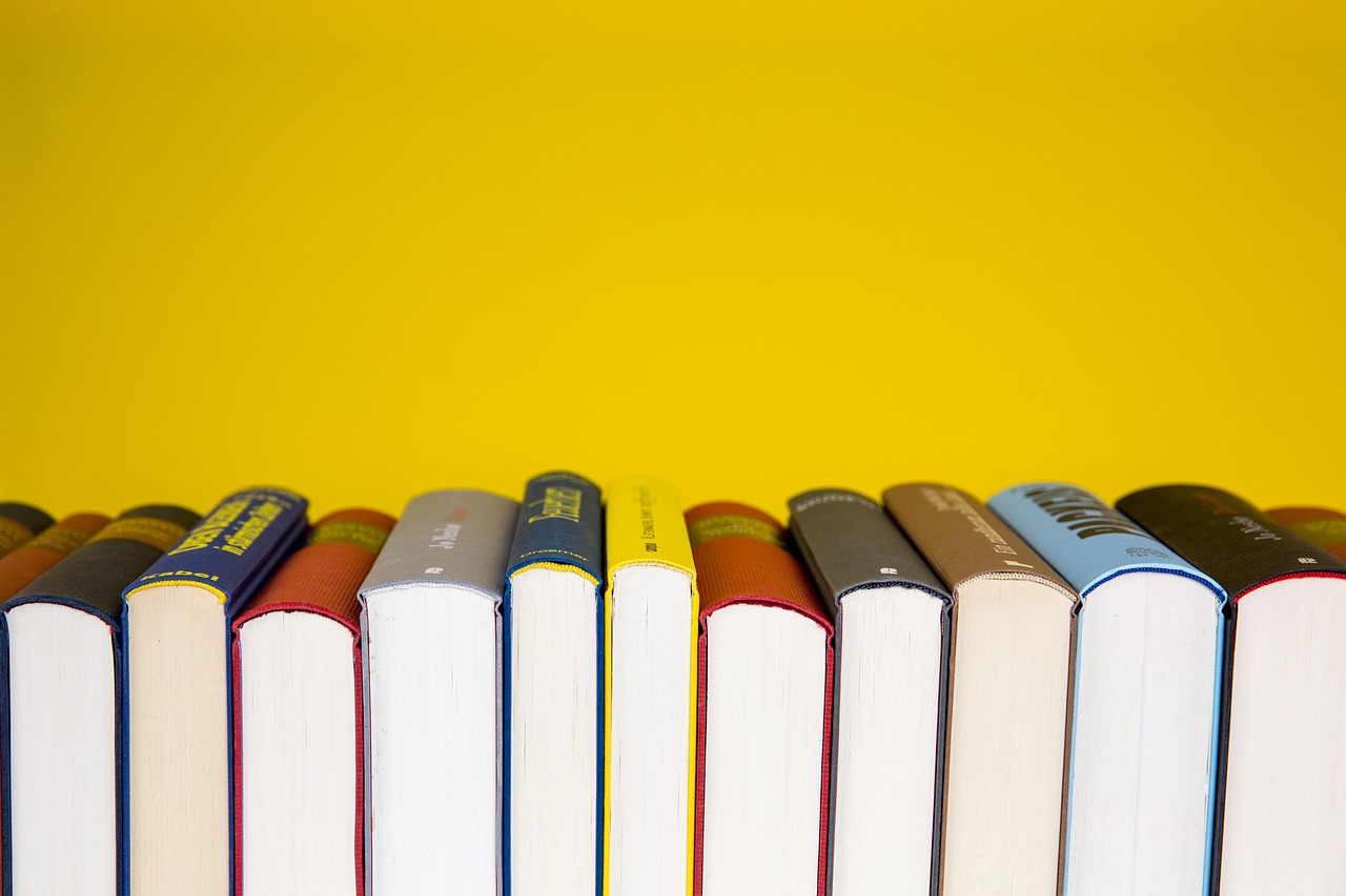 books library stack reading